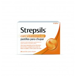 STREPSILS à la Vitamine C 24 pastilles à sucer