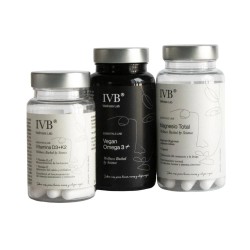 IVB Pack Magnesio Totale 60 Capsule + Vegan Omega 3+ 60 Capsule + Vitamina D3+K2 60 Capsule  [PACK OFFERTA]