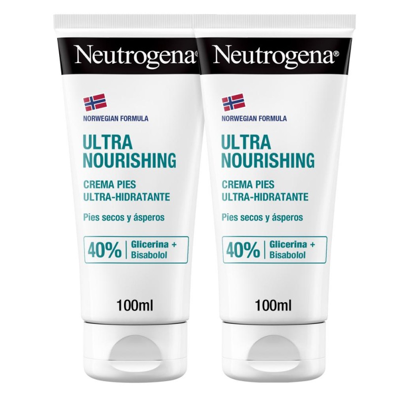 NEUTROGENA Ultra-Moisturizing Foot Cream 2x100ML NEUTROGENA Ultra-Moisturizing Foot Cream 2x100ML