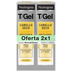 Neutrogena T/Gel Champú Anticaspa Normal-Seco Lote 2 X 250 ml