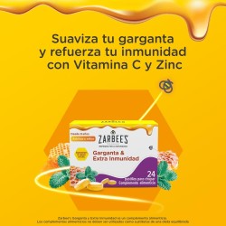 Zarbees Throat Lozenges 24 Tablets