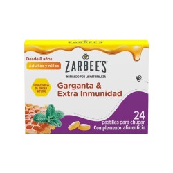 Zarbees Pastillas para Chupar Garganta 24 Comprimidos