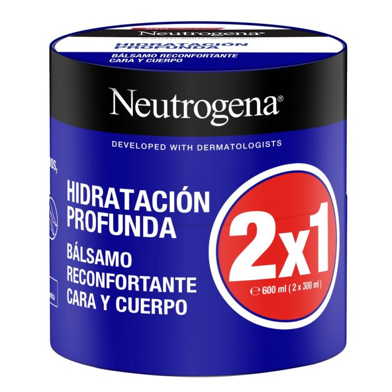 NEUTROGENA Crema Bálsamo Corporal Hidratación Profunda 2x300ml NEUTROGENA Crema Bálsamo Corporal Hidratación Profunda 2x300ml