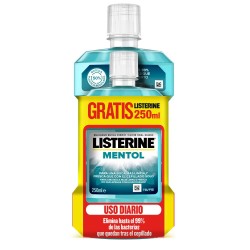 LISTERINE Menthol 500 ml + 250 ml GRATIS