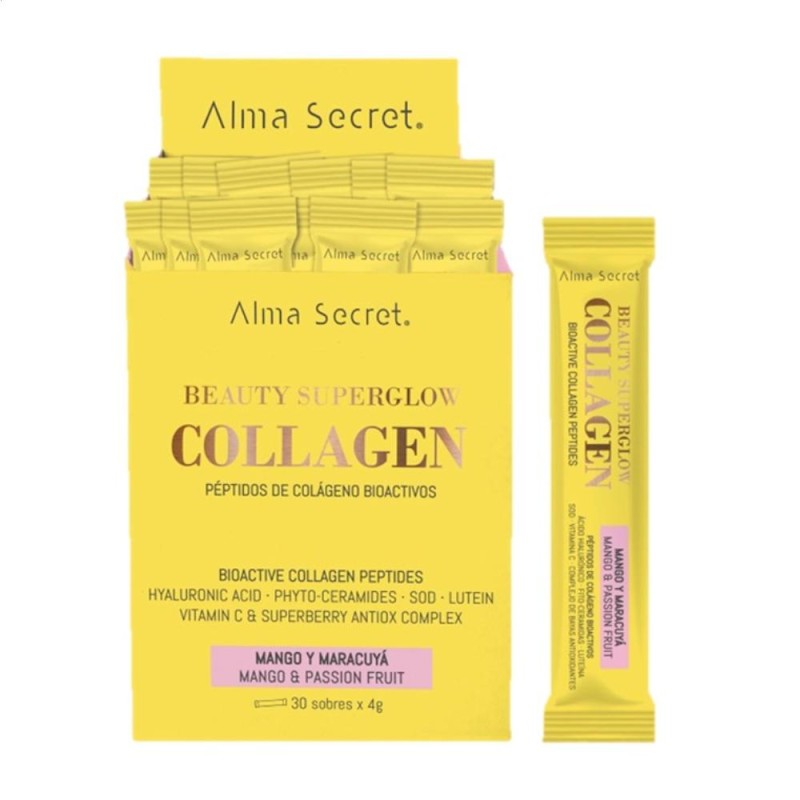 Alma Secret Beauty Superglow Collagen Mango and Passion Fruit 30 Sachets