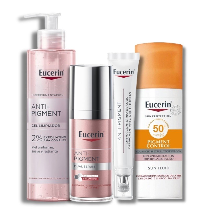 EUCERIN Pack Anti-Pigment Dual Sérum+Contorno Ojos+Gel+Protector EUCERIN Pack Anti-Pigment Dual Sérum+Contorno Ojos+Gel+Protector