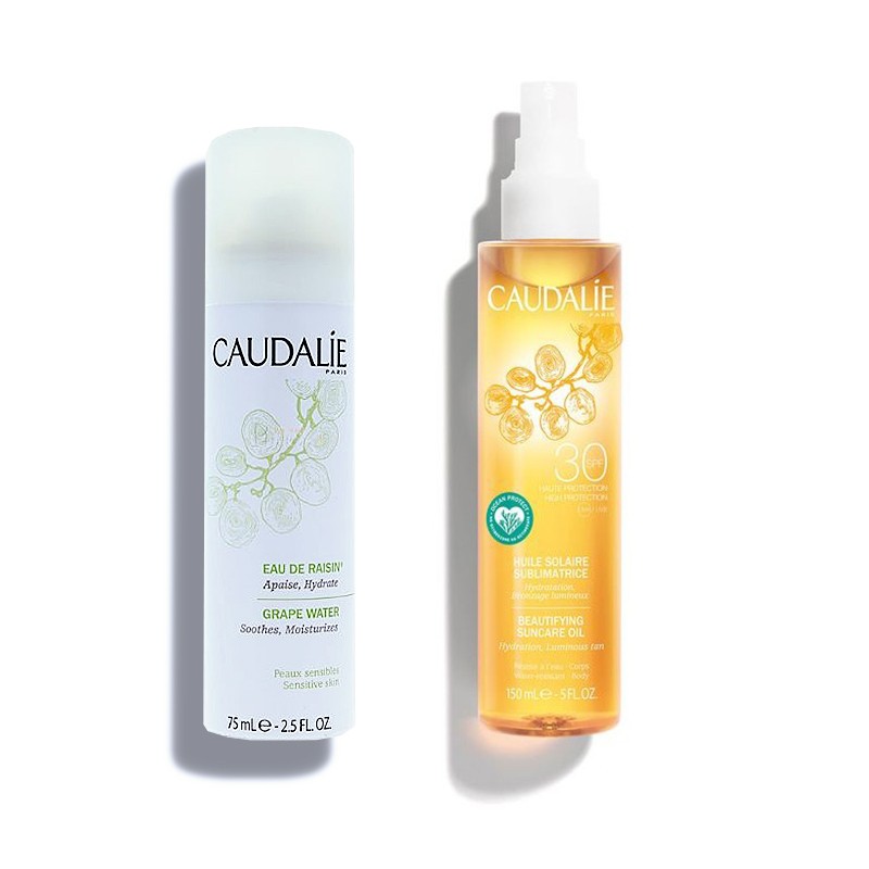 CAUDALIE Pack Verschönerndes Solaröl SPF30 + Traubenwasser CAUDALIE Pack Verschönerndes Solaröl SPF30 + Traubenwasser