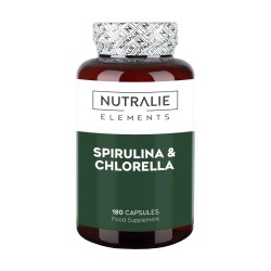 Nutralie Espirulina & Chlorella 180 Cápsulas 【OFERTA】