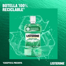 LISTERINE Bain de bouche Dents et Gencives Saveur Menthe 500 ml + 250 ml GRATUITS
