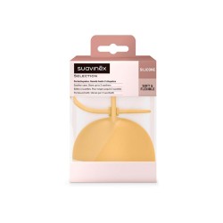 SUAVINEX Mustard Silicone Pacifier Holder 1 unit