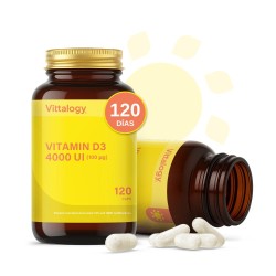 Vittalogy Vitamin D3 4000 IU 2x120 Capsules【VALUE PACK】