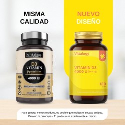 Vittalogy Vitamin D3 4000 IU 2x120 Capsules【VALUE PACK】