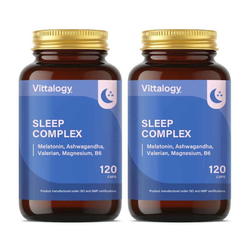 Vittalogy Sleep Complex 2x120 Capsules【SAVINGS PACK】 Vittalogy Sleep Complex 2x120 Capsules【SAVINGS PACK】