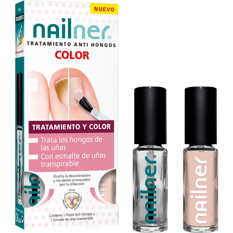 Nailner Tratamiento Anti Hongos Color Natural 2x5ml