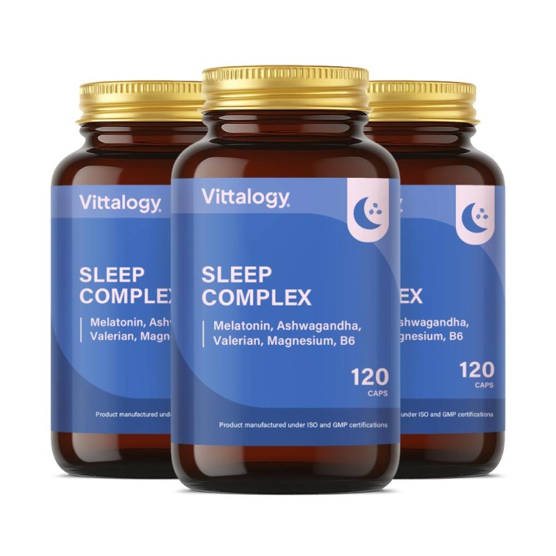 Vittalogy Sleep Complex 3x120 capsules【SAVING PACK】 Vittalogy Sleep Complex 3x120 capsules【SAVING PACK】