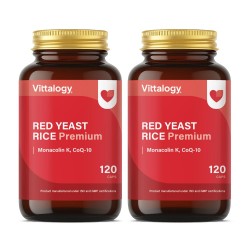 Vittalogy Red Yeast Rice Premium 2 x 120 Capsules 【VALUE PACK】