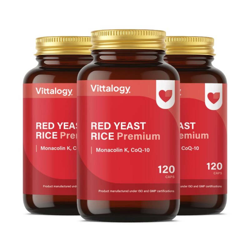 Vittalogy Roter Hefereis Premium 3 x 120 Kapseln 【VORTEILSPACKUNG】 Vittalogy Roter Hefereis Premium 3 x 120 Kapseln 【VORTEILSPACKUNG】