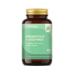 Vittalogy Probiotics + Enzymes 60 Comprimidos