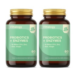 Vittalogy Probiotics Premium Probiótico 2x60 Comprimidos【PACK AHORRO】