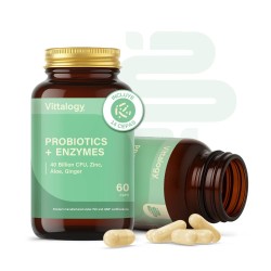 Vittalogy Probiotics + Enzymes 2x60 Tablets【SAVING PACK】
