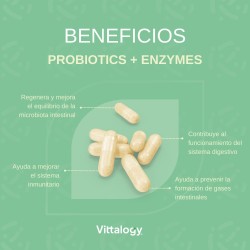 Vittalogy Probiotics + Enzymes 2x60 Tablets【SAVING PACK】