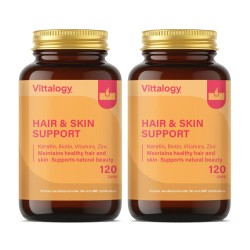 Vittalogy Vitamine Capelli Pelle e Unghie 2x120 Capsule【PACCHETTO RISPARMIO】