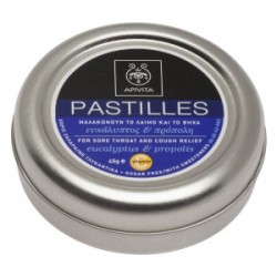 Apivita Pastilhas para Dor de Garganta e Tosse com Eucalipto e Própolis 45g