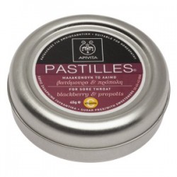 Apivita Pastilhas para Dor de Garganta com Amora e Própolis 45g