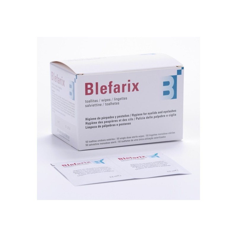 Blefarix Eyelid and Eyelash Wipes 50 Units