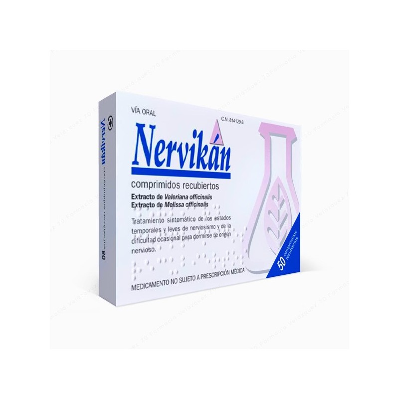 Nervikan 50 comprimidos recubiertos