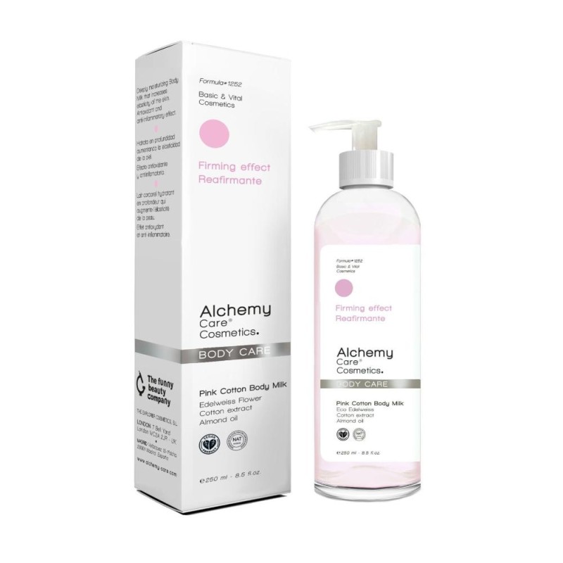 ALCHEMY CARE COSMETICS Rosa Baumwoll-Körpermilchcreme, 250 ml ALCHEMY CARE COSMETICS Rosa Baumwoll-Körpermilchcreme, 250 ml