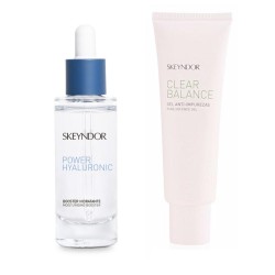 SKEYNDOR Pack Power Hyaluronic Facial Moisturizer 30ml + Clear Balance Anti-Impurity Gel SPF 15 50ml