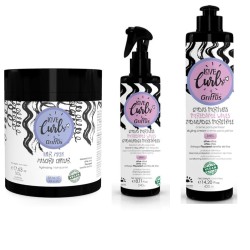GRIFFUS Love Curls Repairing Hair Mask 500g + Leave-In Spray for Wavy Hair 240ml + Styling Cream 420ml