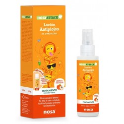 NOSA Attack Locion Antipiojos 5% Dimeticona aroma Melocoton 100ml