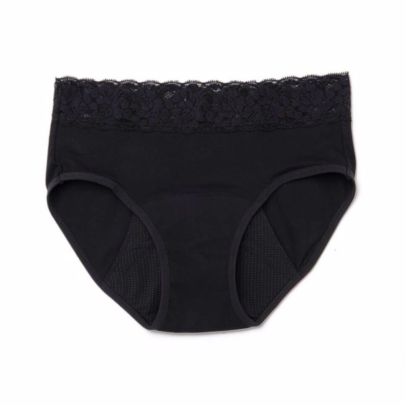 PLATANOMELÓN KIWITAS LACE Calzoncillos Menstruales Negro 1 ud PLATANOMELÓN KIWITAS LACE Calzoncillos Menstruales Negro 1 ud