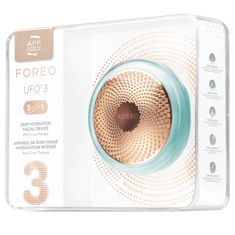 FOREO UFO 3 5-in-1 Facial Hydration Device Arctic Blue 1 unit FOREO UFO 3 5-in-1 Facial Hydration Device Arctic Blue 1 unit
