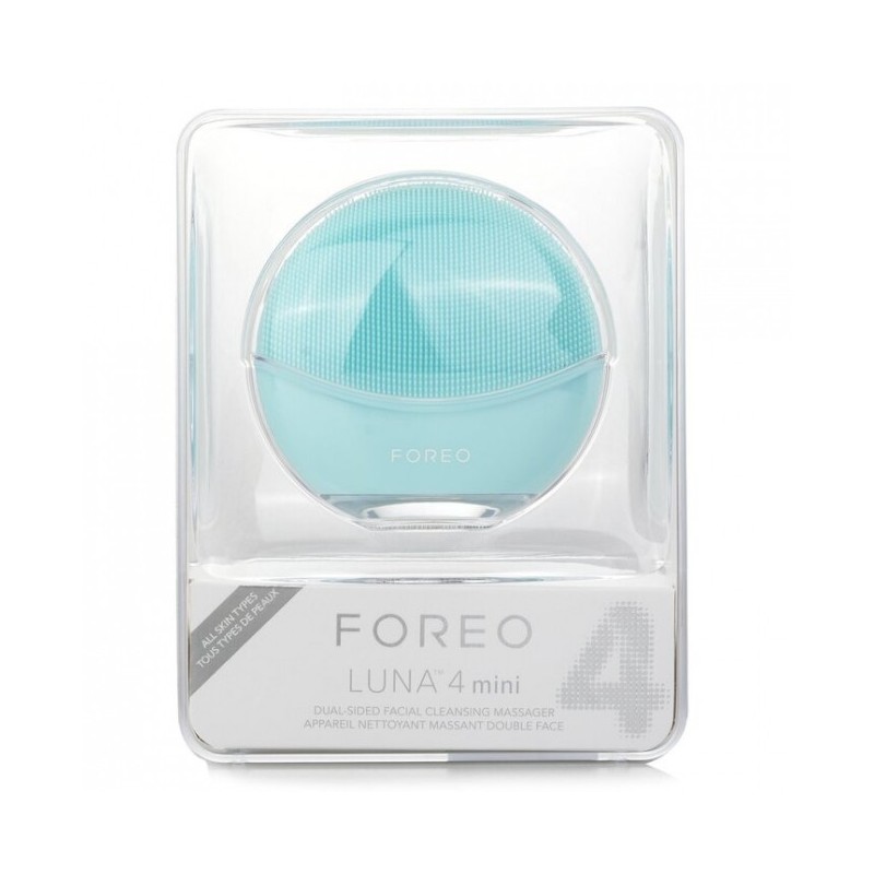FOREO LUNA 4 Mini Masajeador facial de limpieza dual Azul Ártico 1 ud FOREO LUNA 4 Mini Masajeador facial de limpieza dual Azul Ártico 1 ud