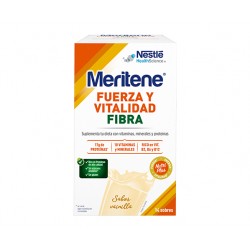 MERITENE Fiber sabor baunilha shakes 14 sachês