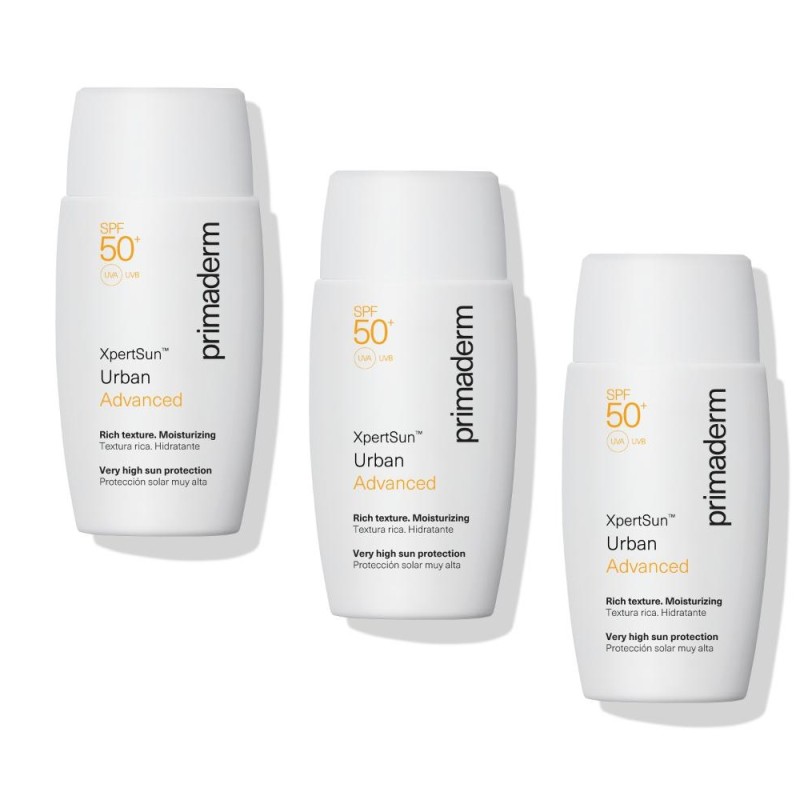 Primaderm Xpertsun Urban SPF50+ PACK AHORRO 3x50ml Primaderm Xpertsun Urban SPF50+ PACK AHORRO 3x50ml