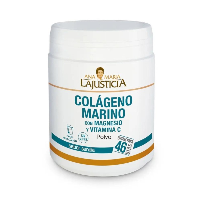 ANA MARÍA LAJUSTICIA Colágeno + Magnesio + Vit. C Sabor Sandía 350g ANA MARÍA LAJUSTICIA Colágeno + Magnesio + Vit. C Sabor Sandía 350g