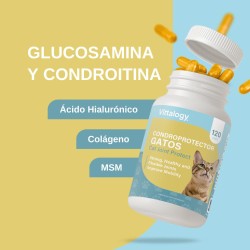 Vittalogy Condroprotector para Gatos 2x120 Cápsulas【PACK AHORRO】