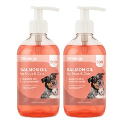 Vittalogy Aceite de Salmón para Perros y Gatos Duplo 2x500ml