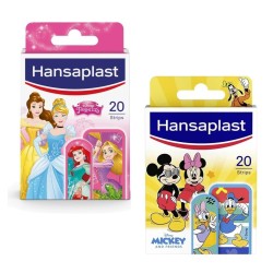 HANSAPLAST Disney Princess + Mickey Mouse Kinderpflaster 20 + 20 Kompressen