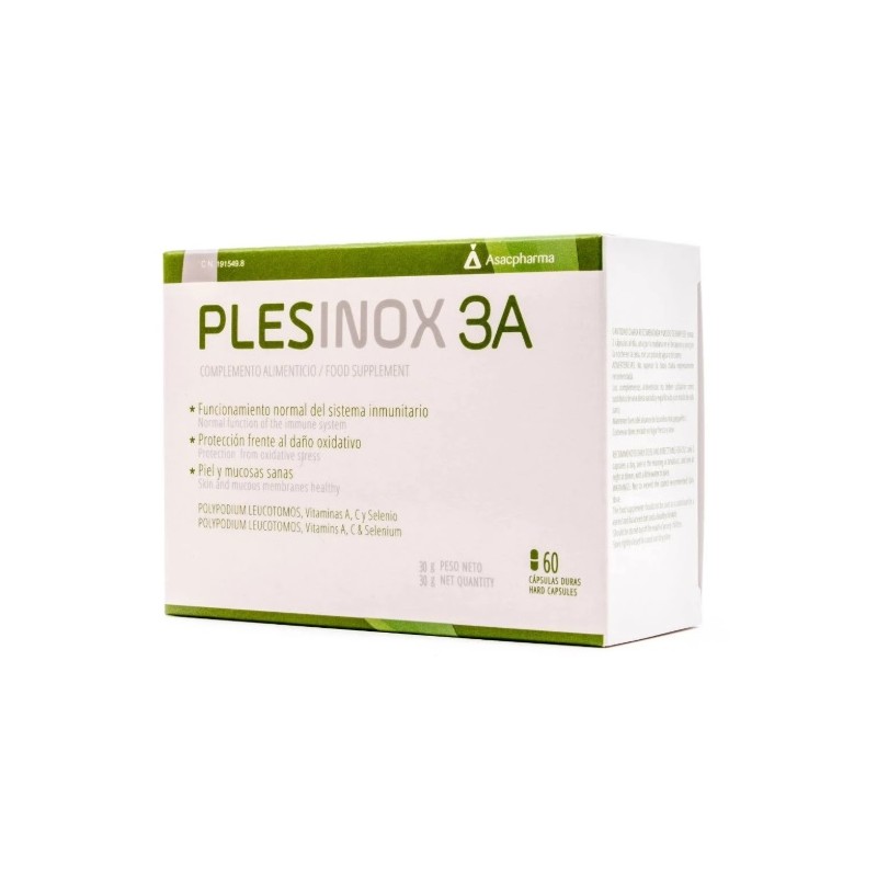 Plesinox 3A Suplemento Alimentar 60 Cápsulas