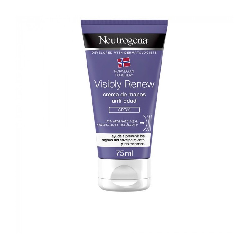 Neutrogena Crema de Manos Visibly Renew Elasticidad Intensa SPF20 Tubo 75 ml Neutrogena Crema de Manos Visibly Renew Elasticidad Intensa SPF20 Tubo 75 ml