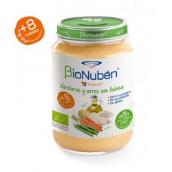 BioNuben Ecopure Verduras y Arroz con Lubina 250gr