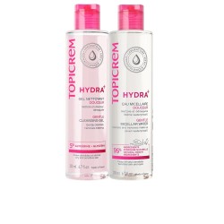 Topicrem Hydra+ Gesichtsreinigungsgel und Mizellenwasser, 2 Stück, 200 ml