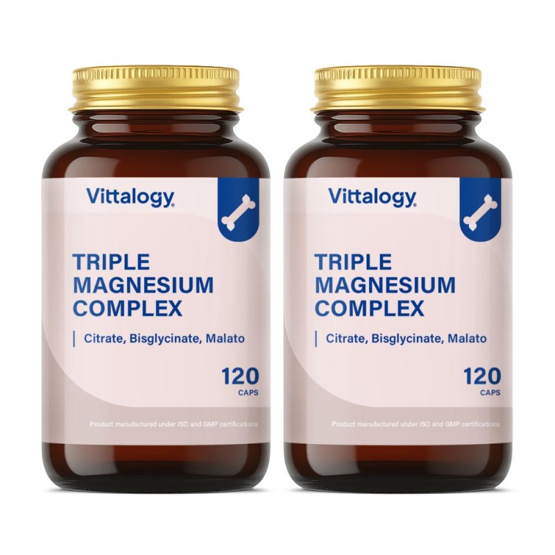Vittalogy Triple Magnesium Complex 2x120 Kapseln 【Sparpackung】