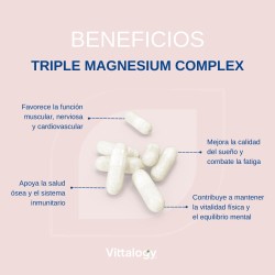 Vittalogy Triple Magnesium Complex 2x120 Kapseln 【Sparpackung】
