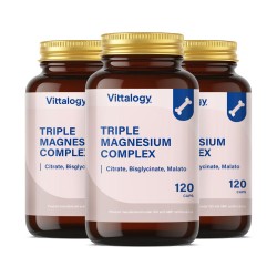 Vittalogy Triple Magnesium Complex 3 x 120 Kapseln 【VORTEILSPACKUNG】